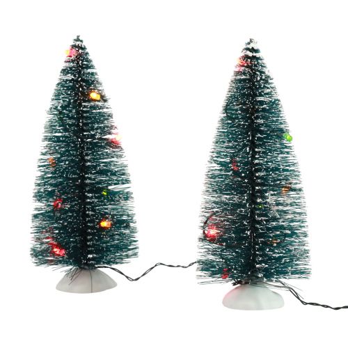 LED vánoční stromeček mini umělý na baterii 16cm 2ks