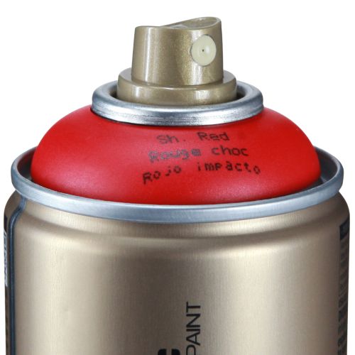 položky Barva ve spreji červená Montana Gold saténová matná 400ml