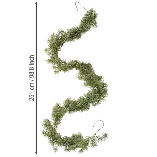 položky Dekorativní modřínová girlanda pro atmosférickou úpravu místnosti, 250 cm