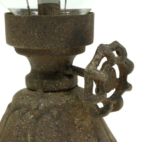 Dekorativní lampa starožitná Ø11,5cm V25cm | Floristik24.cz