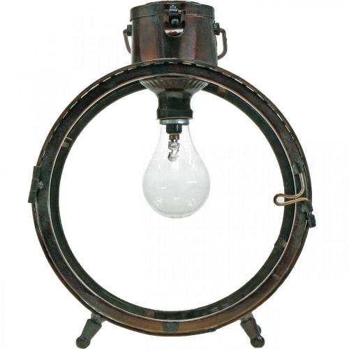 Floristik24 Solární lampa kovová lampa balkonová deco industriální design Ø23cm