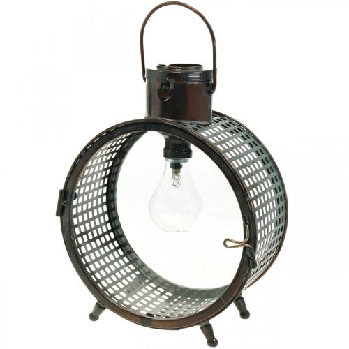 Floristik24 Solární lampa kovová lampa balkonová deco industriální design Ø23cm