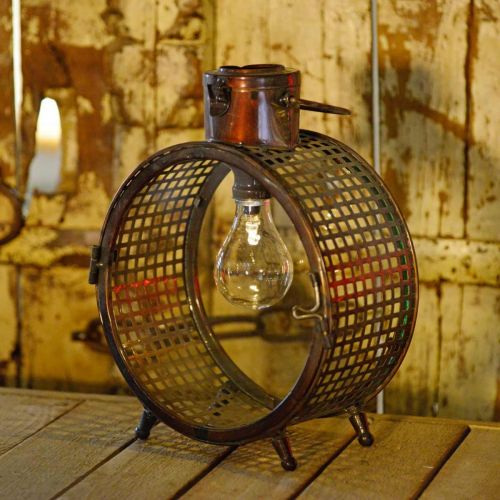 Floristik24 Solární lampa kovová lampa balkonová deco industriální design Ø23cm