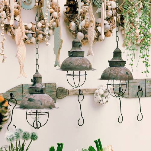 Floristik24 Starožitná lampa k zavěšení Ø22cm H33cm