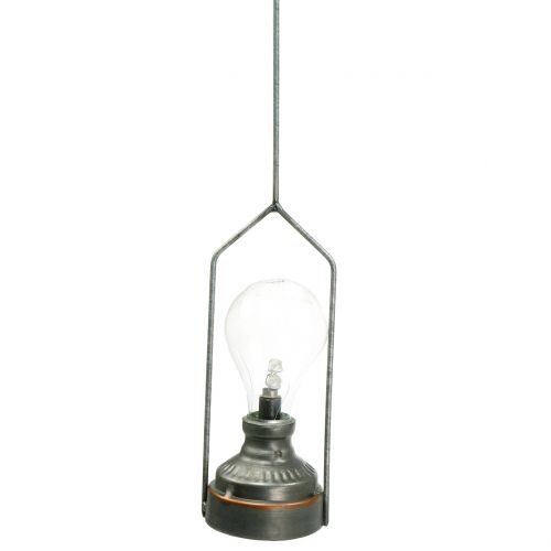 Floristik24 Dekorativní lampa s háčkem Ø7cm V39cm