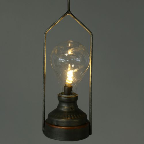 Floristik24 Dekorativní lampa s háčkem Ø7cm V39cm