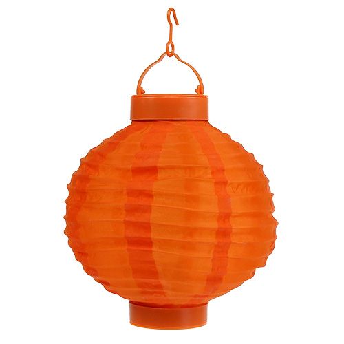 položky Lampion LED se solárním 20cm oranžová