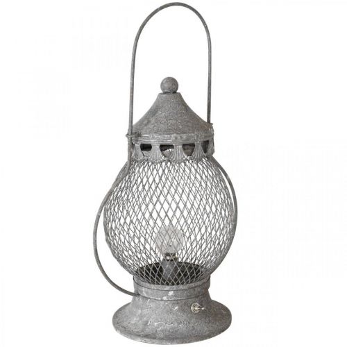 položky Kovová lucerna, LED lampa, Shabby Chic Ø16cm H33,5cm