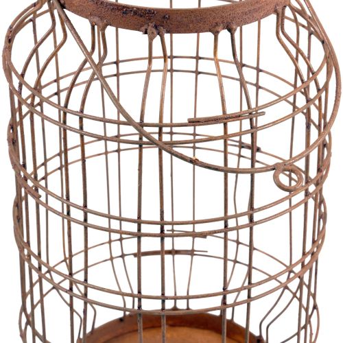 položky Zahradní lucerna kovová patinovaná rukojeť vintage Ø19,5cm