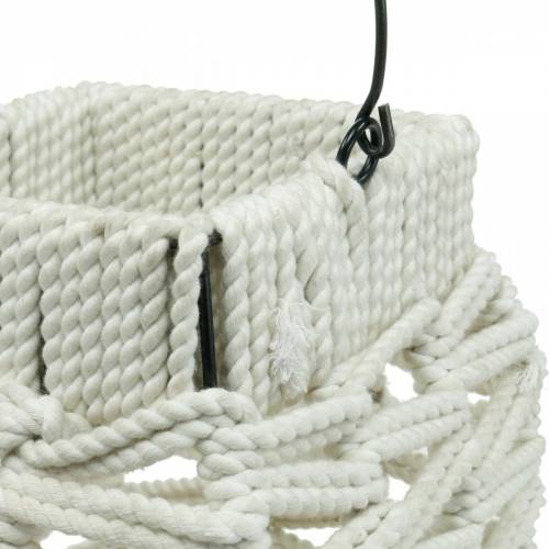 položky Závěsná lucerna, letní dekorace, lucerna, macramé V35,5cm Š19cm
