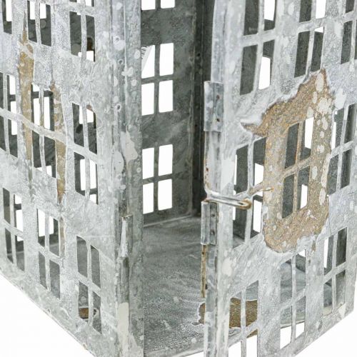 položky Vintage dekorativní lucerna kovový světelný dům Shabby Chic H35cm