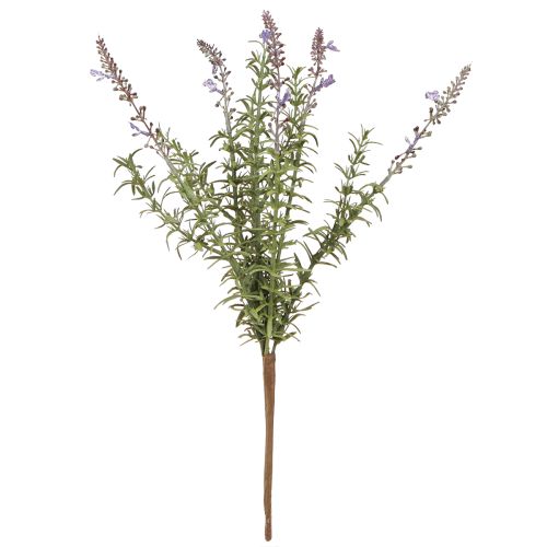 položky Levandule umělé bylinky na stonku se 7 větvemi 40cm 3ks