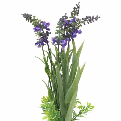 Floristik24 Umělý trs levandule s travinami 32cm