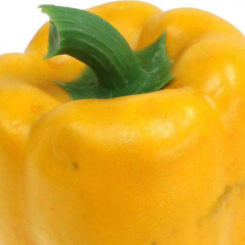Floristik24 Replika jídla paprikově žlutá 9,5 cm
