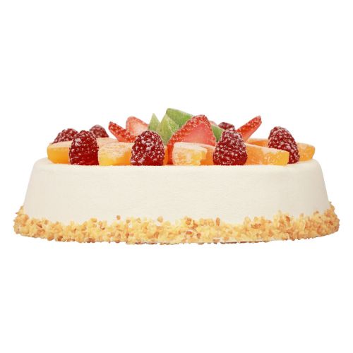 Floristik24 Potravinová atrapa, umělý dort s ovocem Ø23cm V8,5cm