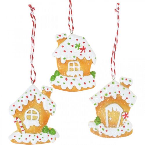 položky Crispy house Vánoční ozdoby na stromeček perníková chaloupka H9cm 3 ks
