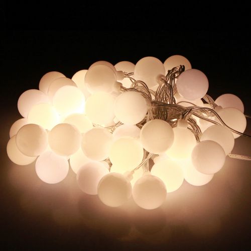Floristik24 Pohádková světla koule časovač 60 LED teplá bílá uvnitř venku 9m
