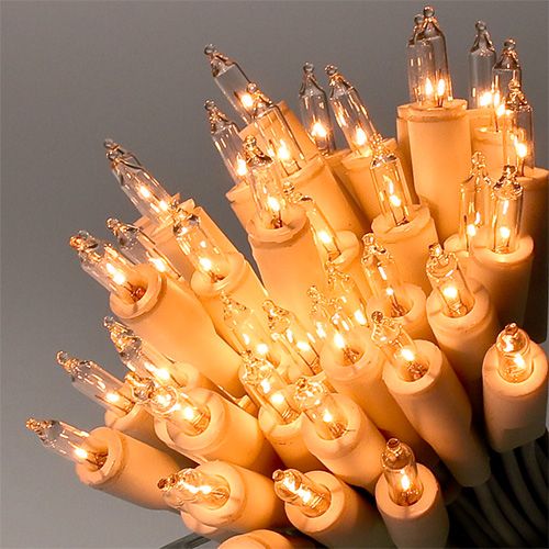 Floristik24 Světelný řetěz mini 35 5,25m pro vnitřní použití, bílá / čirá