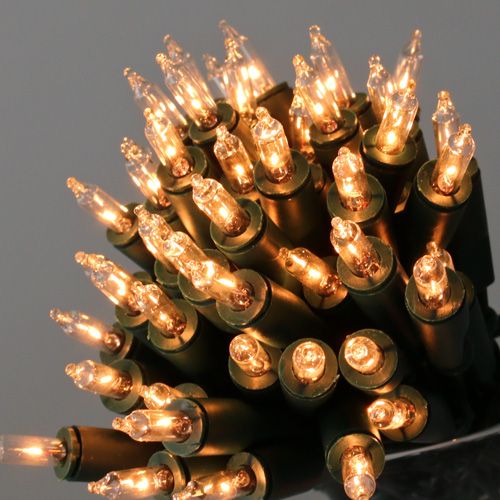 Floristik24 Světelný řetěz mini 50 7,5m pro vnitřní zelený / čirý