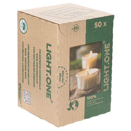 položky Čajové svíčky v papírovém obalu pro slavnostní příležitosti a příjemné chvíle Light One 4cm 50ks