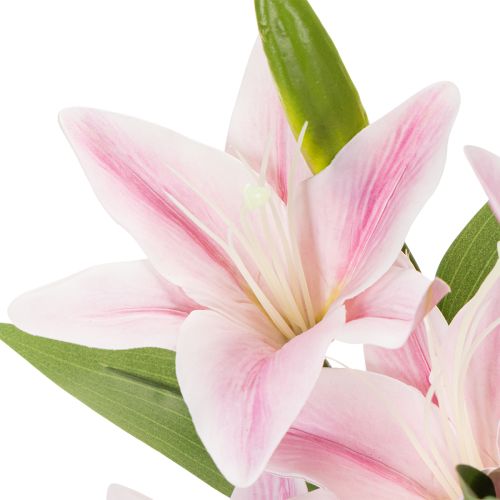 Umělý květ lilie, stonek, dekorace, 68 cm, 3 kusy | Floristik24.cz