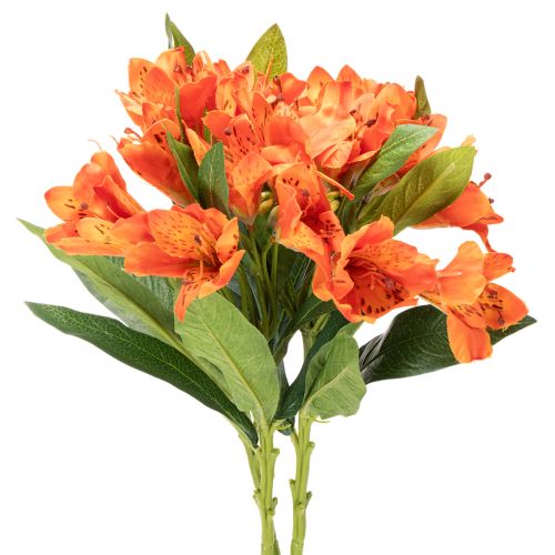 Umělý květ pomeranče Alstroemeria, umělá kytice, 75 cm, 3 kusy nakoupit | Floristik24.cz
