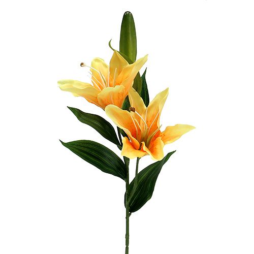 Floristik24 Umělá lilie oranžová L66cm 1ks