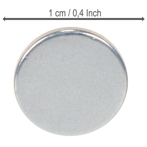 Kulatý magnetický disk na svícny a kovové tácy, 1 cm, 20 kusů | Floristik24.cz