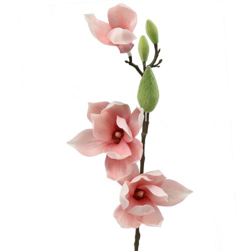 Floristik24 Magnolia umělá světle růžová 70cm