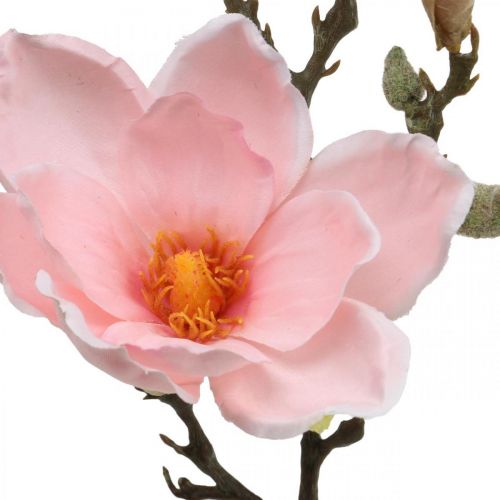 Magnolia růžová umělá květinová dekorace Větev umělého květu V40cm