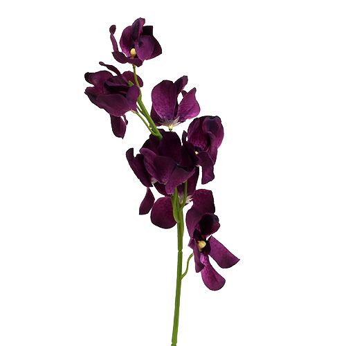 Mokara orchidej fialová 50cm umělá 6ks