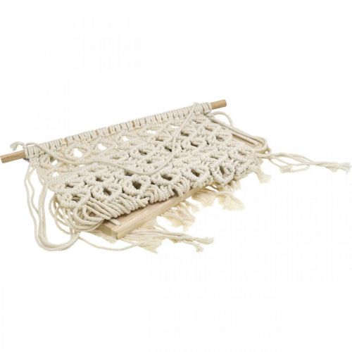 položky Macrame květinový košík závěsný košík květinová houpačka 40x15cm