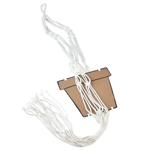 položky Závěsný koš Macrame na hrnec Ø18–19cm krémová V85cm