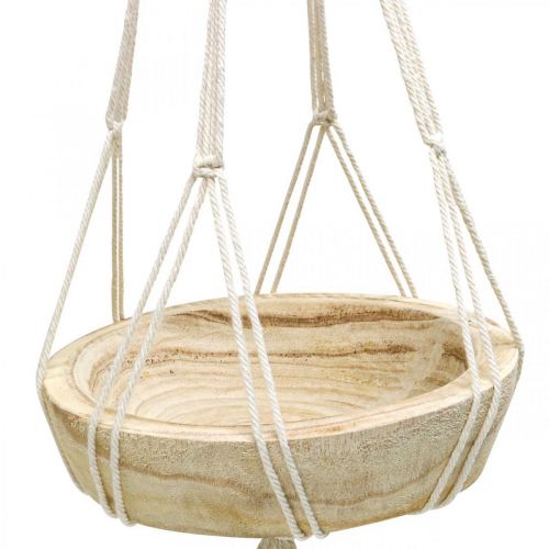 položky Závěsný koš Macrame dekorační mísa boho stylu Ø23cm V90cm