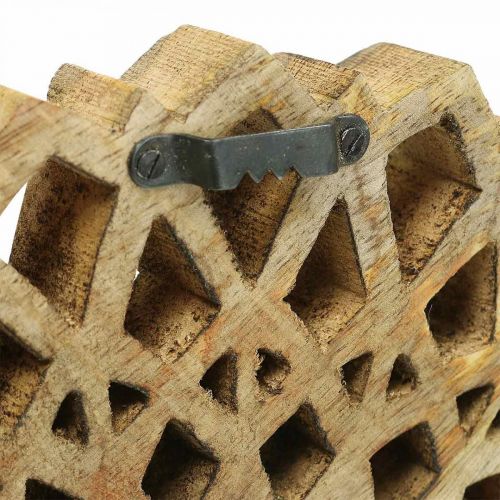 Floristik24 Mandala na zavěšení, dekorace na zeď, letní, dřevodekorace přírodní Ø30cm