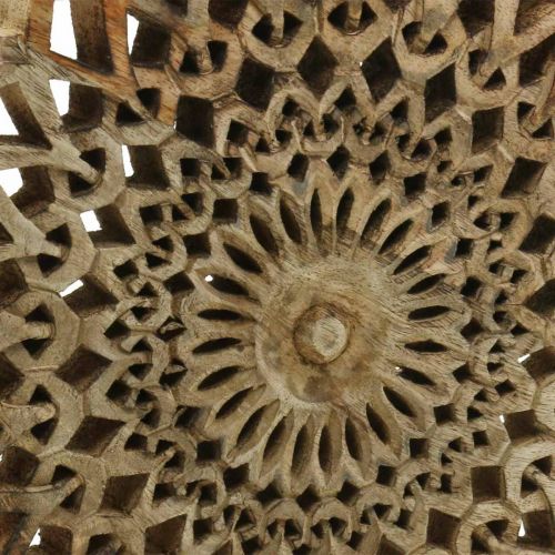 Floristik24 Mandala na zavěšení, dekorace na zeď, letní, dřevodekorace přírodní Ø30cm