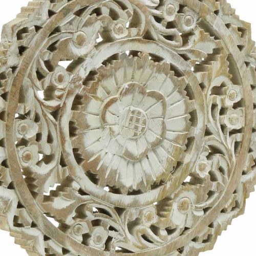 Floristik24 Mandala na místo, květinová dřevěná dekorace, dekorace na stůl, letní dekorace shabby chic příroda V39,5cm Ø30cm