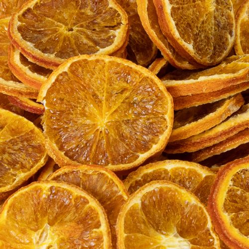 položky Plátky mandarinky sušené přírodní vánoční dekorace 500g
