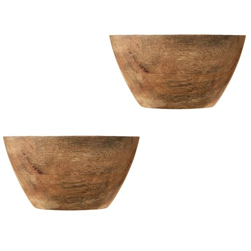 položky Dekorativní miska z mangového dřeva, miska z broskvového dřeva, průměr 12,5 cm, 2 kusy