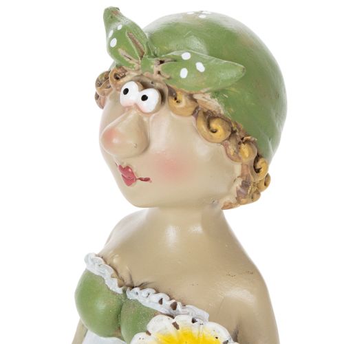 položky Dekorativní figurky farmářského páru, zábavná dekorace do obývacího pokoje a na léto do interiéru, 17 cm, 2 kusy