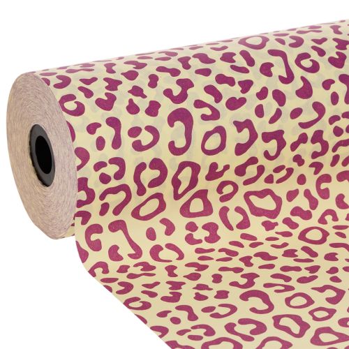 Manžetový papír, leopardí vzor, fialový, 25cm, 100m nakoupit | Floristik24.cz