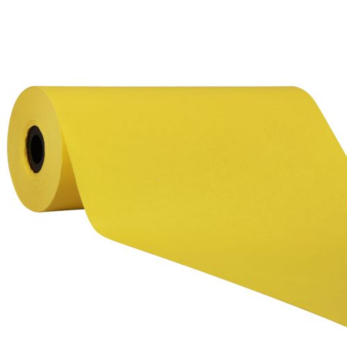 Floristik24 Manžetový papír, balicí papír, žlutý hedvábný papír 25cm 100m