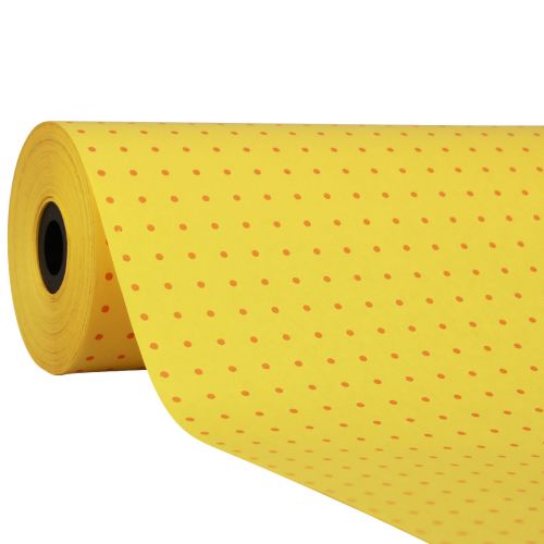 položky Manžetový papír hedvábný papír žluté tečky 25cm 100m