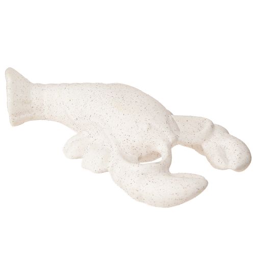 Floristik24 Námořní dekorace Figurka Keramický humr bílý 17,5×9×3cm
