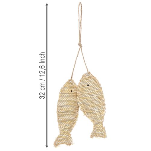 Námořní závěsná dekorace, ozdobná rybka k zavěšení, V32cm | Floristik24.cz