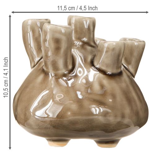 položky Námořní keramická váza Coral Look Brown Ø11,5cm H10cm