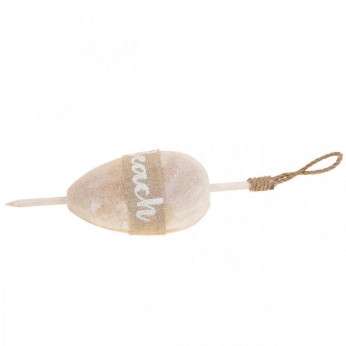 Floristik24 Námořní dekorační bójka, závěsná dekorační deko bójka “Beach” 27×8,5cm