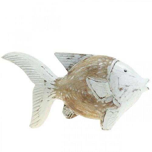 Floristik24 Námořní dekorace rybí dřevo dřevěná ryba shabby chic 28×15cm