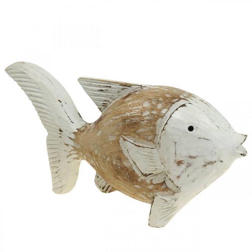 Floristik24 Námořní dekorace rybí dřevo dřevěná ryba shabby chic 28×15cm
