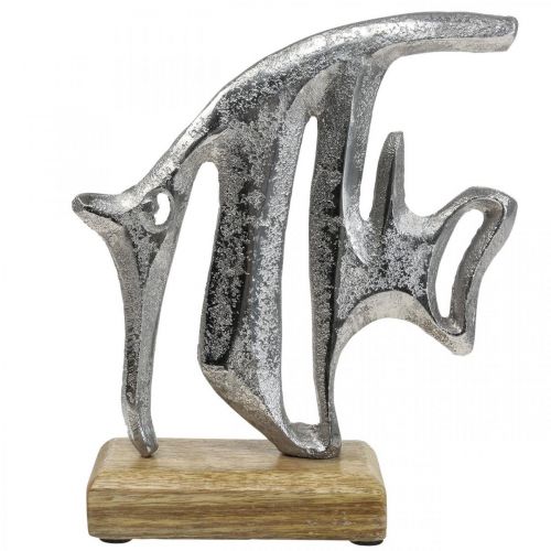 položky Námořní dekorace, ozdobný rybí kov, ozdobná rybka stříbrná V18cm